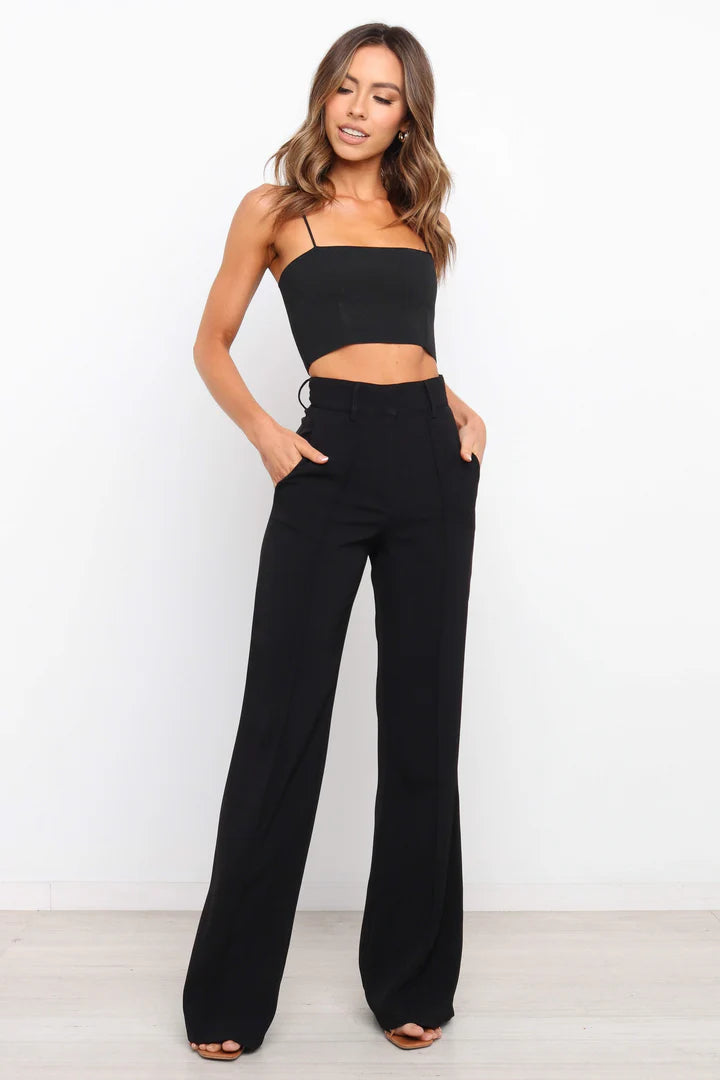 Wide Leg Tailored Pants